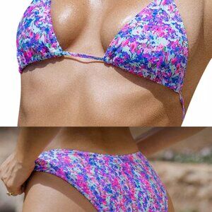 Bright swimwear flash dance Bikini (Maria/Melody Top, Capri bottom)